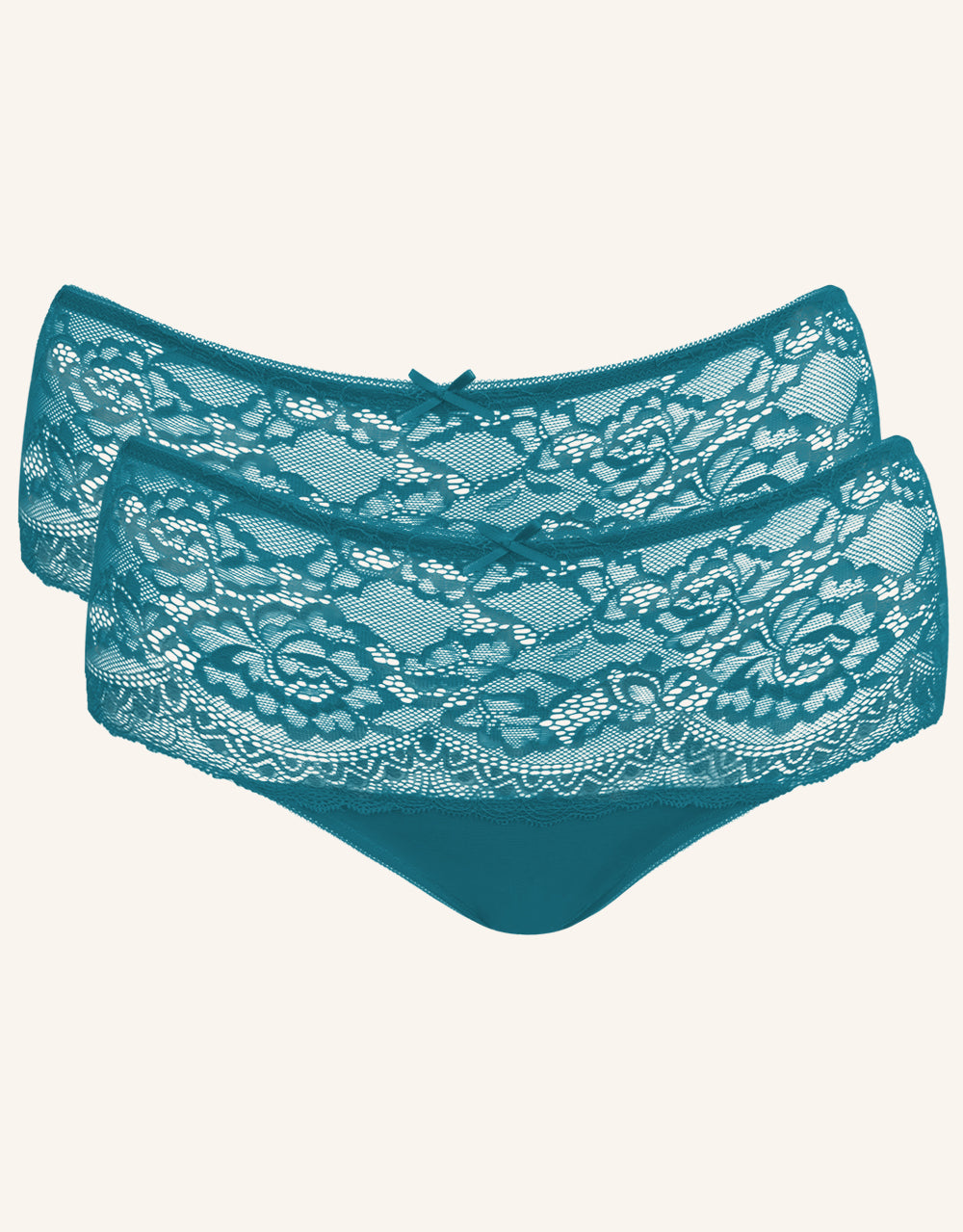 High-Panty-Set 2x "Lace Basic" lake