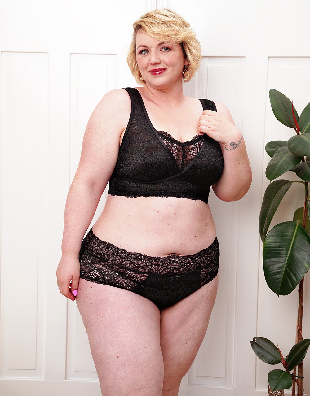 Bralette "Eliana Satin" black