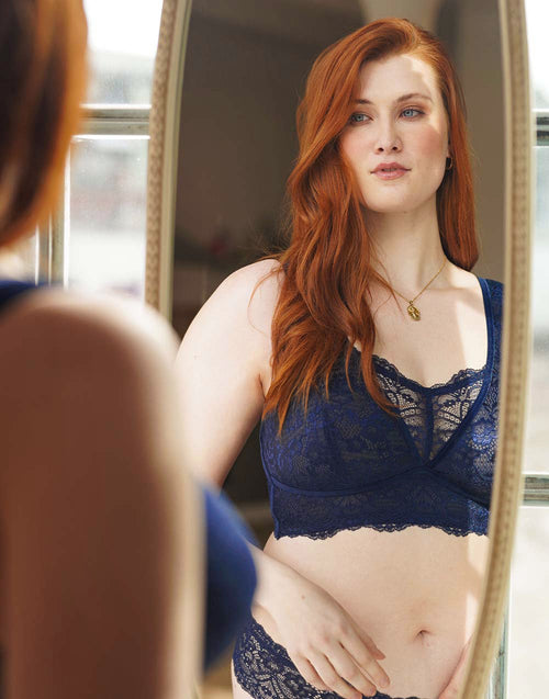 Bralette "Eliana Velvet" navy