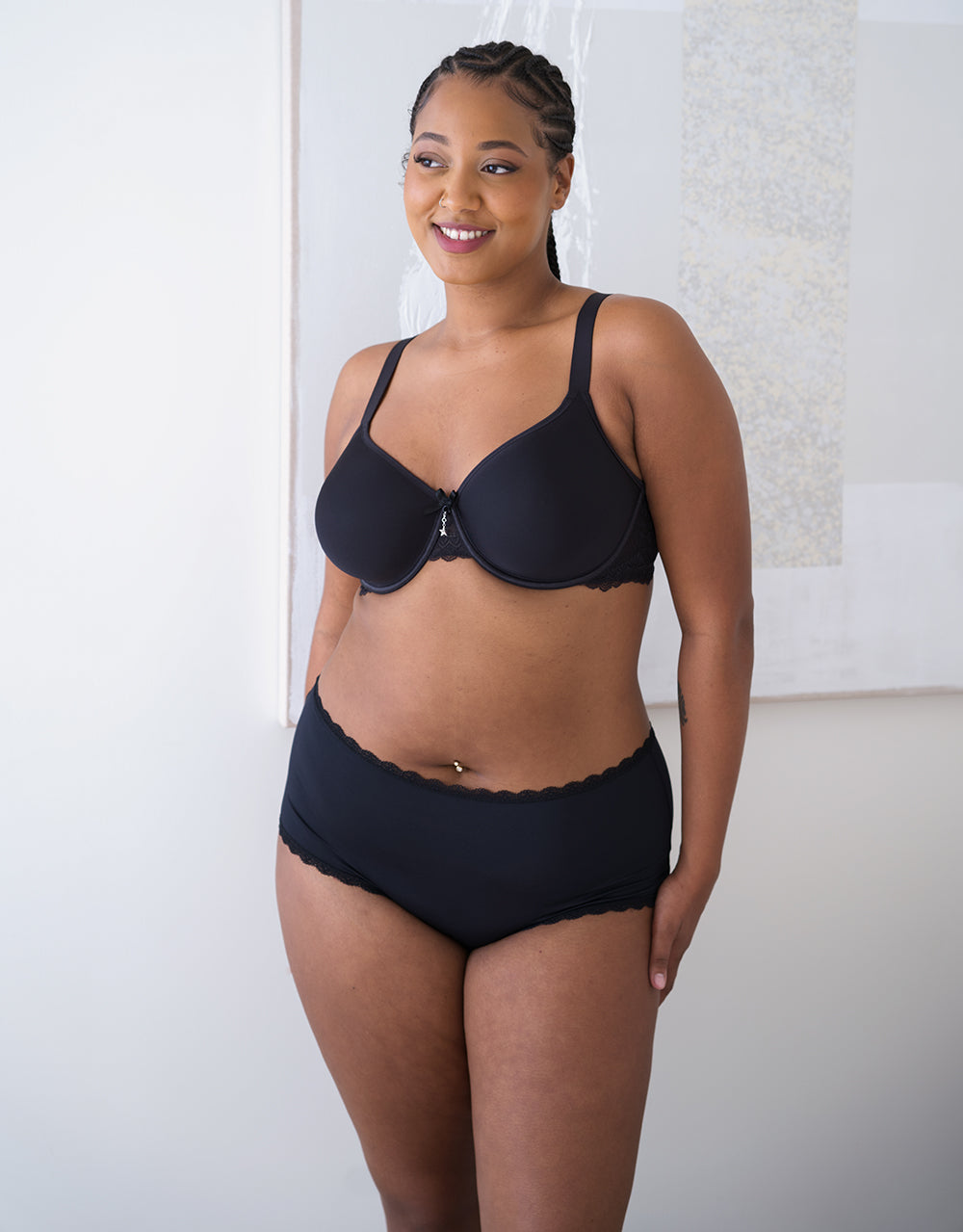 High-Panty-Set 7x "Basic" black