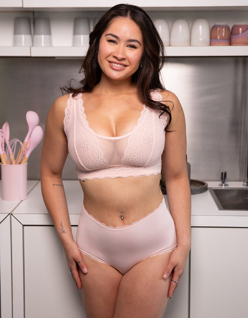 High-Panty-Set 2x "Basic" blush