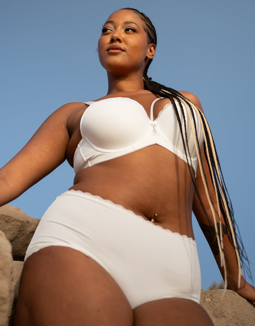 High-Panty "Basic" ivory