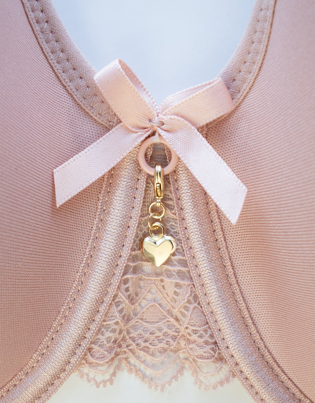 Bra Charm "Golden Heart"