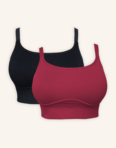 Bustier-Set 2x Freeda Black/Bordeaux