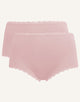 High-Panty-Set 2x "Basic" blush