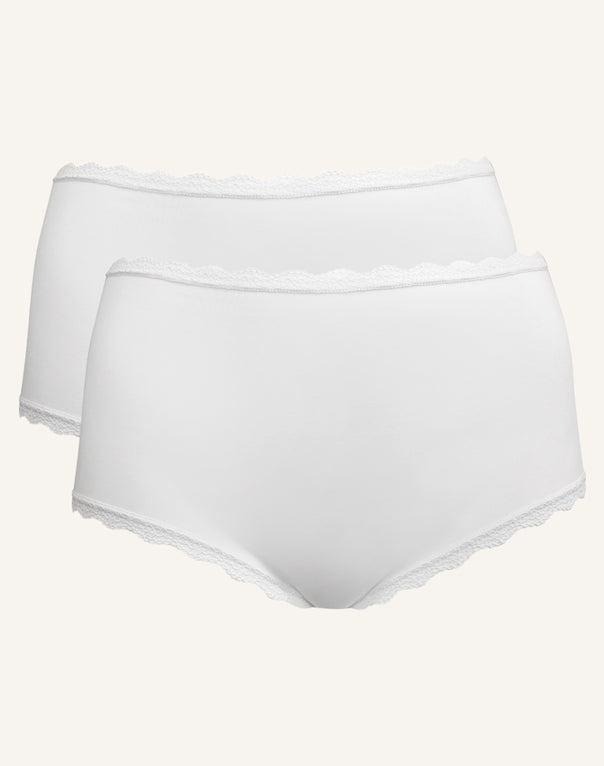High-Panty-Set 2x "Basic" ivory