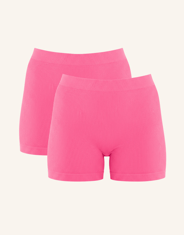 High-Waist-Shorts-Set 2x Freeda Flamingo