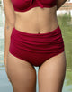 Bikini-High-Waist-Panty "Valencia" cherry