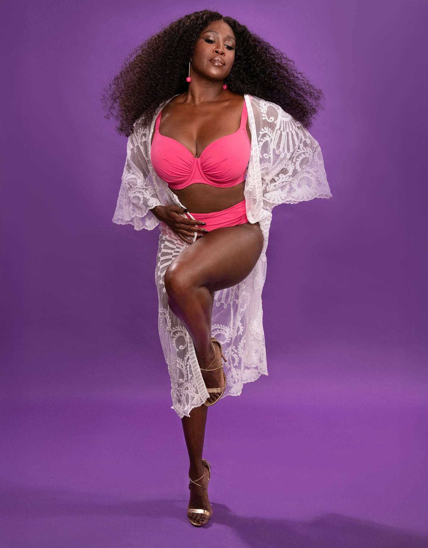 Schalen-Bikini-Top "Valencia Chic" flamingo