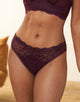 Brazilian-Slip "Eliana" maroon