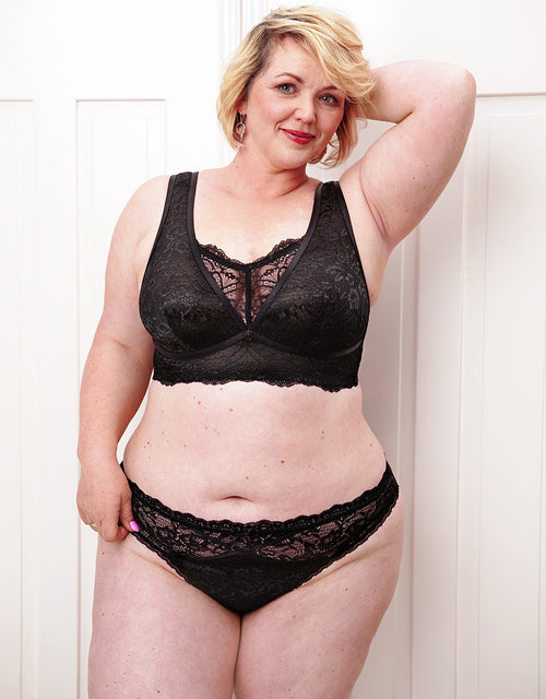 Brazilian-Slip "Eliana Satin" black