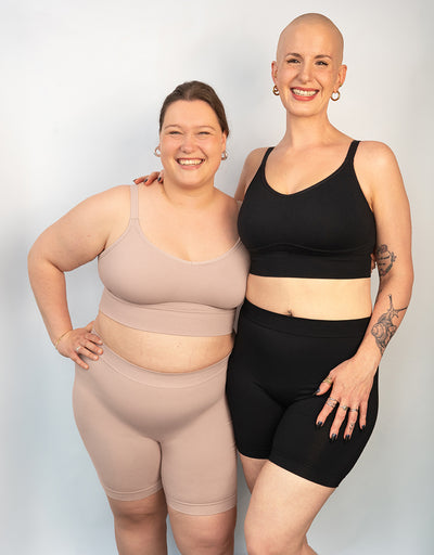 Bustier-Set 2x Freeda Bamboo Black/Taupe