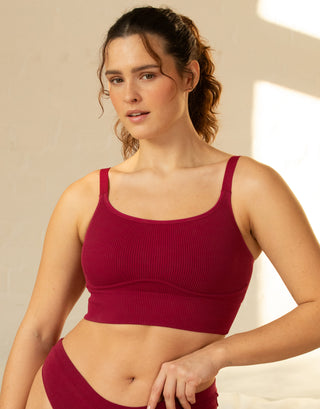 Bustier "Freeda" bordeaux