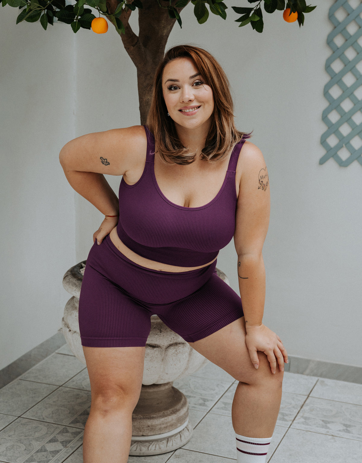 Bustier Freeda Cassis