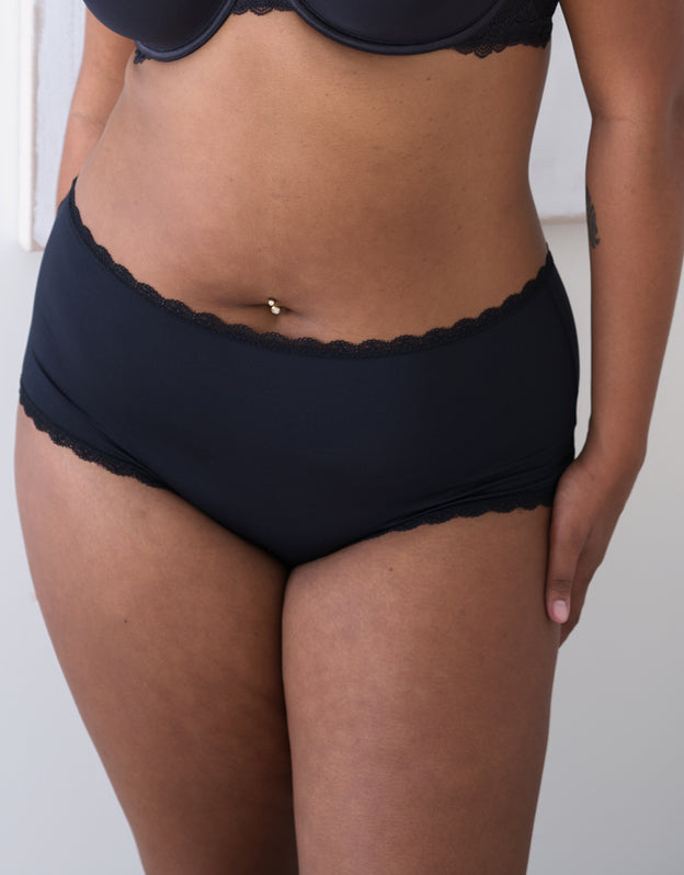 High-Panty-Set 7x "Basic" black