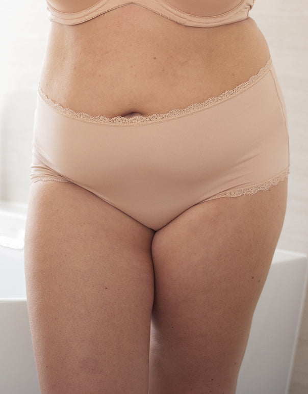 High-Panty "Basic" cappuccino