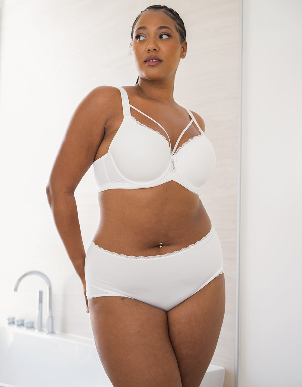 High-Panty "Basic" ivory