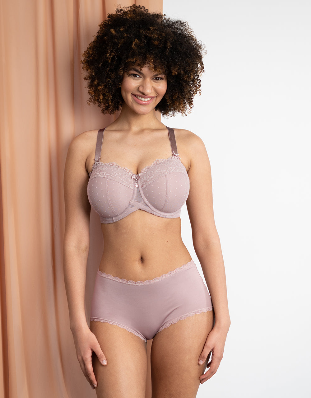 High-Panty-Set 2x "Basic" taupe