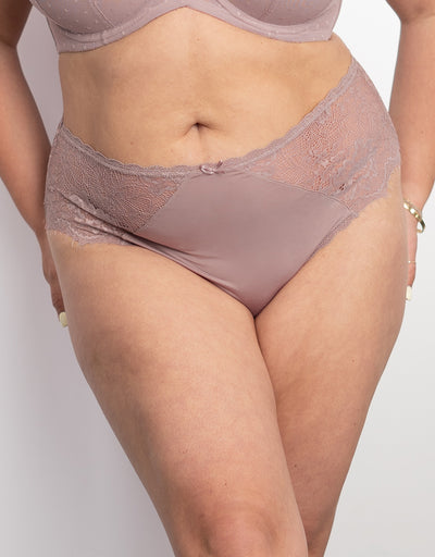 High-Panty "Pure Luxe" taupe