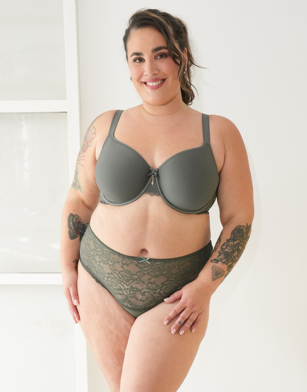 High-String-Set 2x Lace Basic Olive