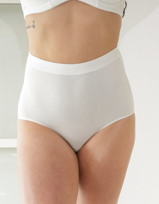 High-Waist-Panty-Set 2x "Cozy Basic" ivory