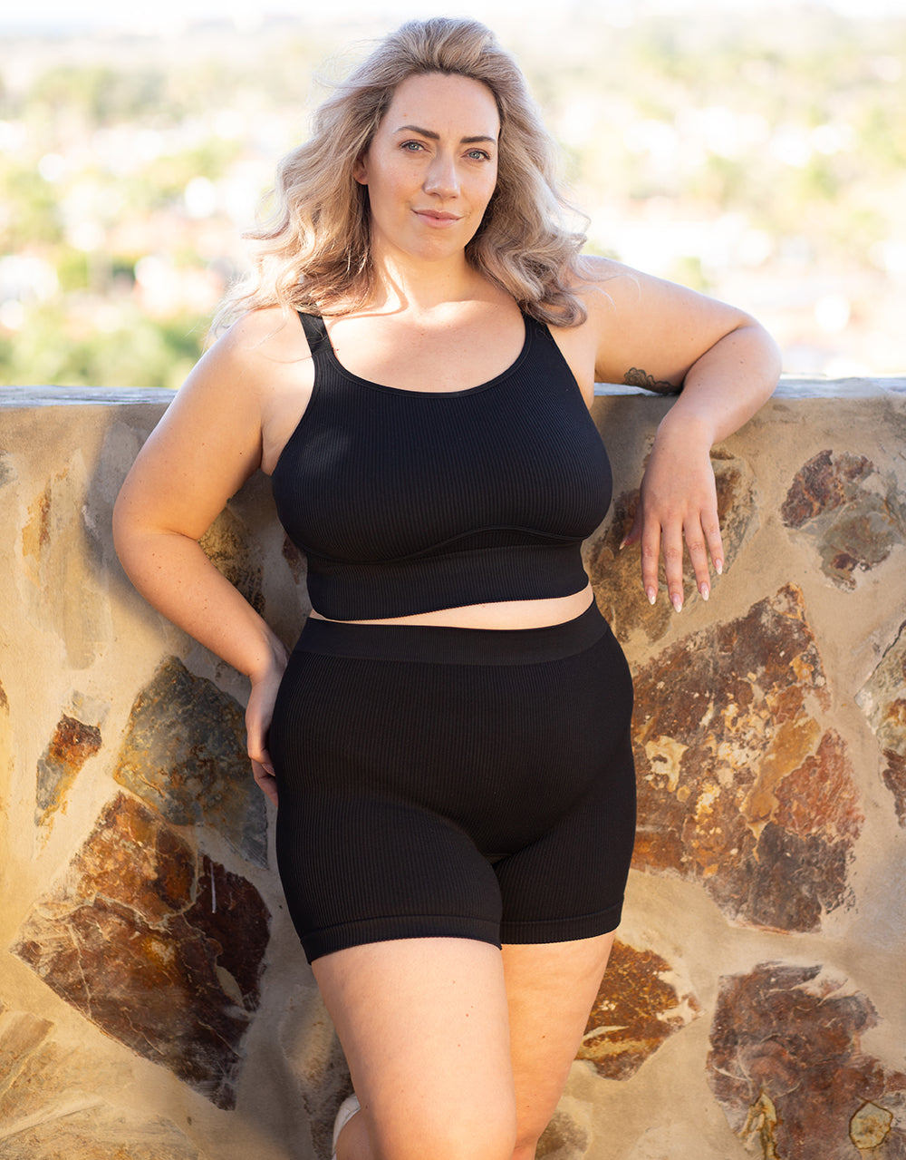 High-Waist-Shorts-Set 2x "Freeda"