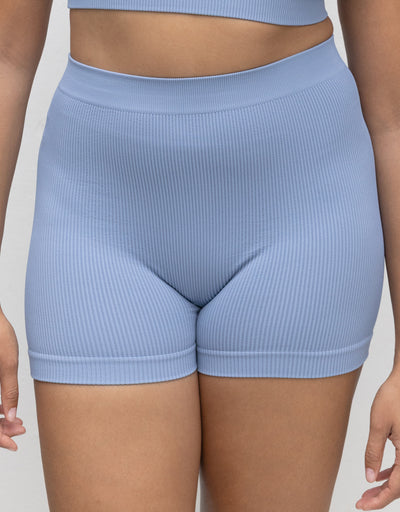 High-Waist-Shorts Freeda Bluegrey