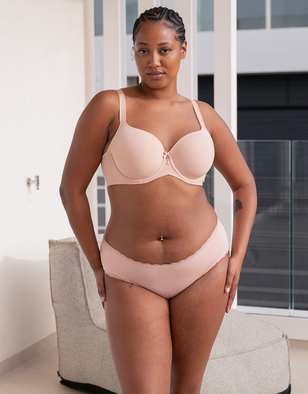 Panty Set 2x Basic Rose 