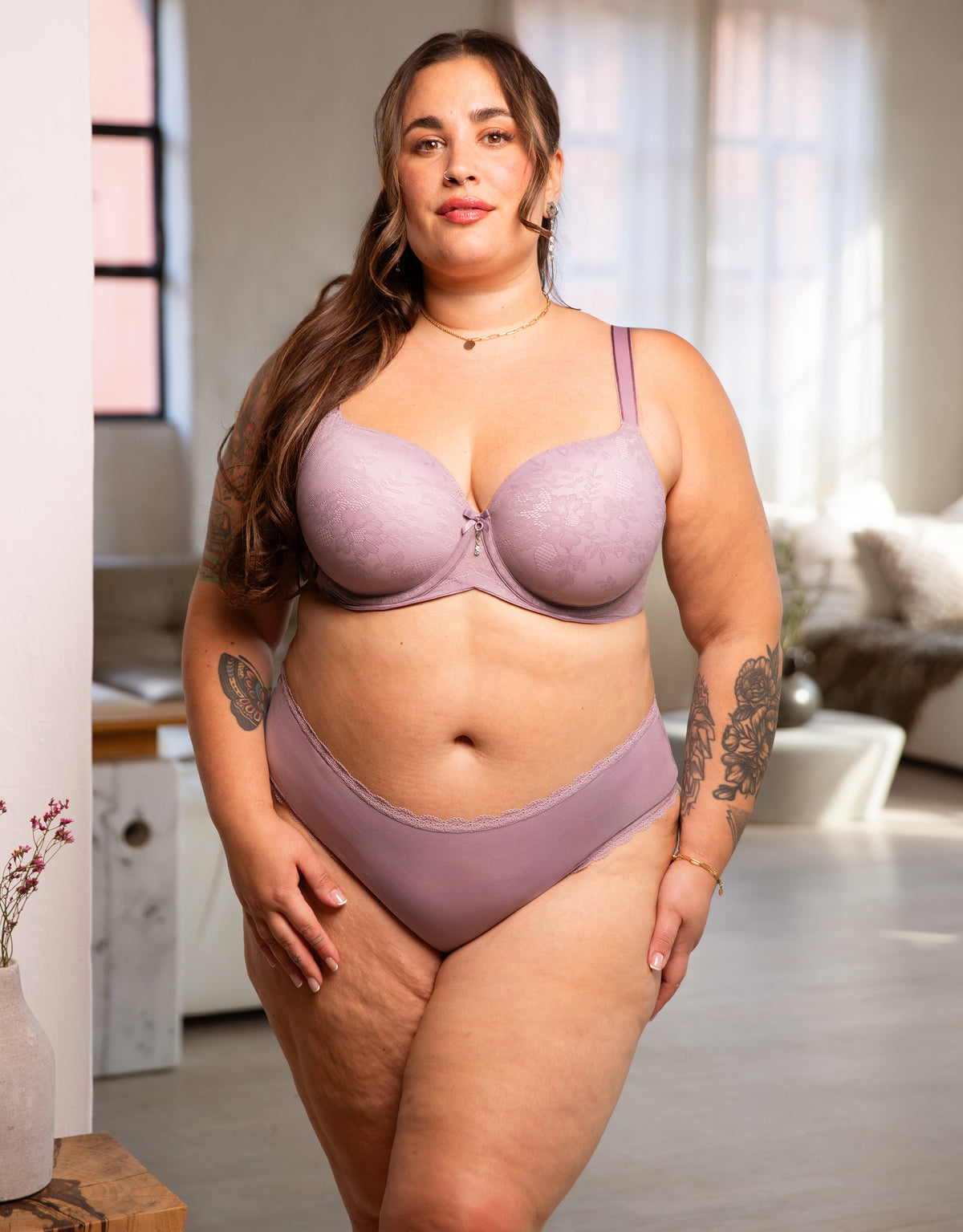 Panty "Basic" violetgrey