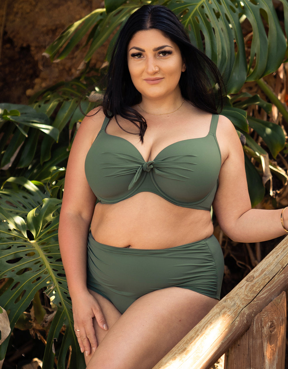 Schalen-Bikini-Top "Valencia Classic" olive
