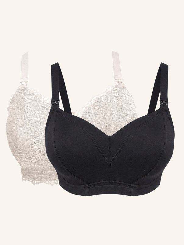 Still-Bralette-Set 2x Sensla Powder + Cozymama Black